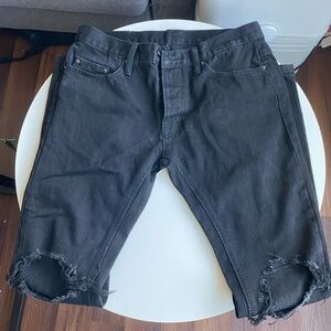 Men’s MNML Ripped Jeans with Zippers